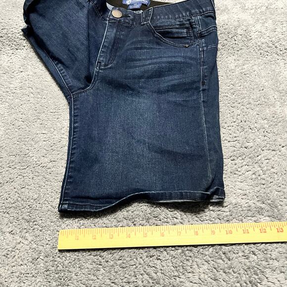 Democracy Jean Shorts Womens 12 Bermuda Mid Rise Stretch - Picture 9 of 9
